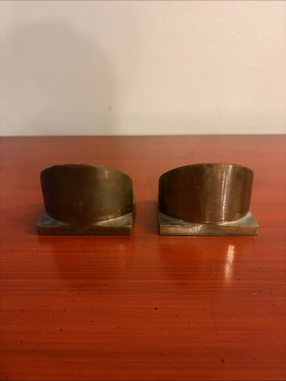 Pair of Vintage Brass United States Marine Corps Paperweights/Book Ends - Picture 2 of 4